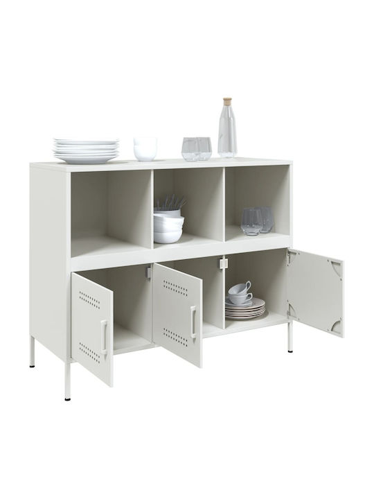 Sideboard made of Metal Olive Green 100.5x39x79cm