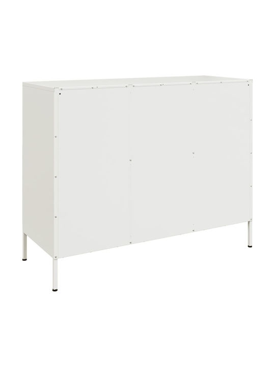 Sideboard made of Metal Olive Green 100.5x39x79cm