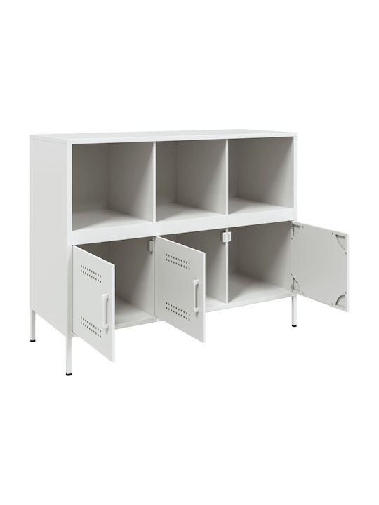 Sideboard made of Metal Olive Green 100.5x39x79cm