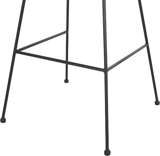 Scaun Rafturi și dulapuri pentru vin de Grădină Rattan Allegra cu pernă Negru 1buc 56x59x116cm