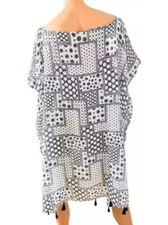 Platinum Fashion Καφτάνι Παραλίας Μπλε