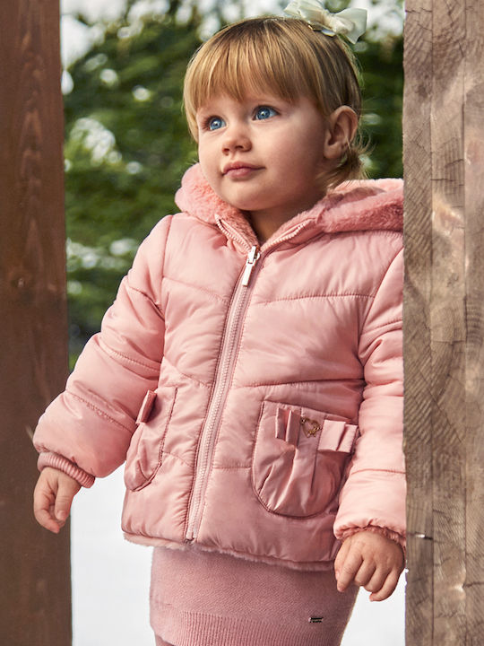 Kinder Freizeitjacke Beidseitig mit Kapuze Blush
