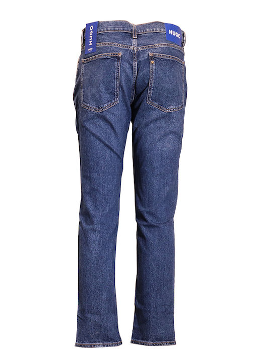 Hugo Herren Jeanshose in Tapered Linie Blue