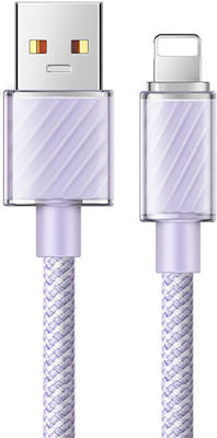 Mcdodo Braided USB-A la Cablu Lightning Purple 1.2m (CA-3642)