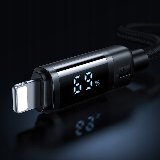 Mcdodo Braided USB-A to Lightning Cable 12W Black 1.2m