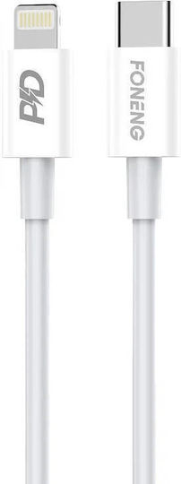 Foneng USB-C zu Lightning Kabel 18W Weiß 1m (X31)