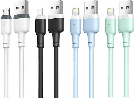 XO NB-208A USB-A to Lightning Cable Black 1m (16.005.0228)