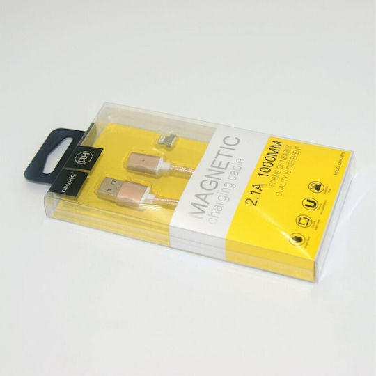 Магнитно отделяемо USB-A към Lightning кабел Златист 1м (PH-AN-4144)