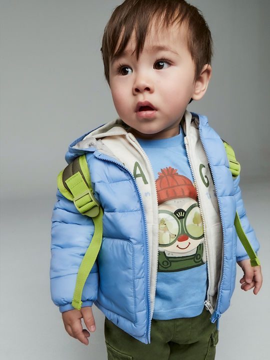 Kids Long-Sleeved Light Blue Blouse Play