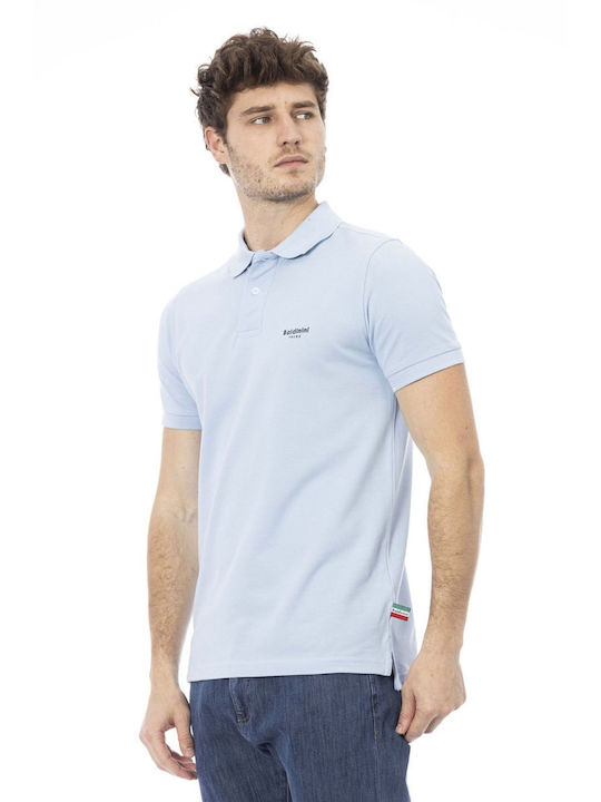 Baldinini Men's Short Sleeve Blouse Polo Celestoblu