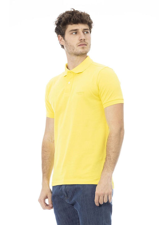 Baldinini Herren Kurzarmshirt Polo Gialloyellow