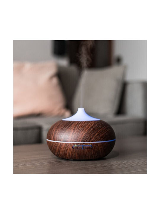 Ruhhy LED Aromatherapie-Diffusor Braun 400ml