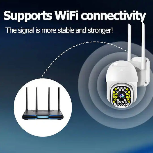 Cameră de Supraveghere IP Wi-Fi Full HD 1080p Rezistentă la Apă cu Obiectiv 2.5mm