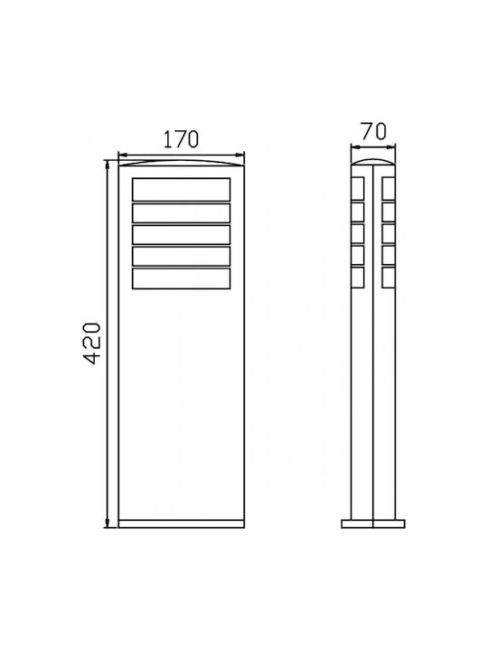 DIL Outdoor Floor Lamp 4.2x7x17cm DIL Outdoor Floor Lamp 4.2x7x17cm