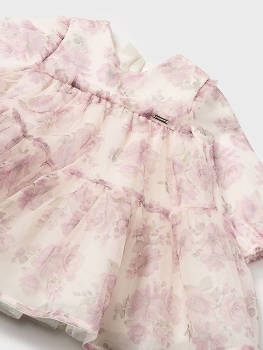 Children's Dress Long Sleeve Tulle Rouge