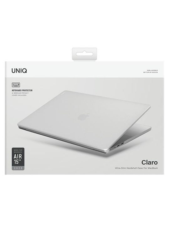 Uniq Claro Tasche Fall für Laptop 15" MacBook Air 15 2023 in Transparent Farbe