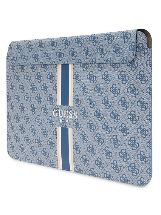 Guess Printed Stripes Laptop Case 14" Blue