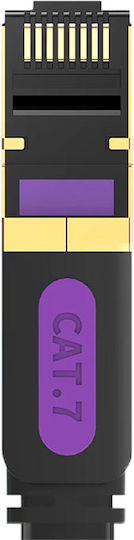 Vention Flat U/UTP Cat.7 (10Gbps) Cablu De Rețea Ethernet 2m Negru