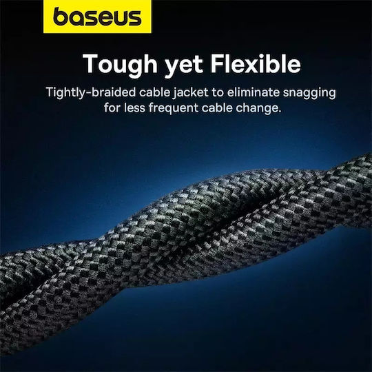 Baseus Direct Attach Copper Cat.7 (10Gbps) Καλώδιο Δικτύου Ethernet 5m Μαύρο