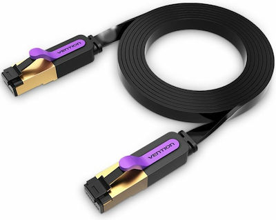 Vention Flat Direct Attach Copper Cat.7 Ethernet Network Cable 8m Black (056630)