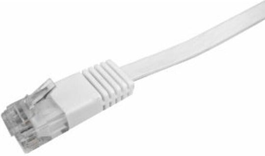 LogiLink Flaches U/UTP Cat.5e Netzwerkkabel Ethernet 3m Weiß