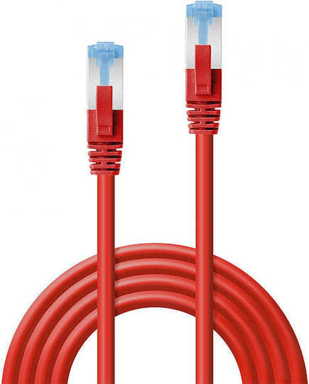 Lindy S/FTP Cat.6 Gigabit Ethernet Network Cable 1m Red