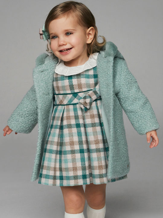 Kinderkleid Langärmelig Geprüft Petrol (Item J062)