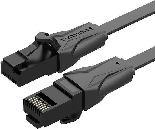Vention Flat U/UTP Cat.6 Ethernet Network Cable 2m Black