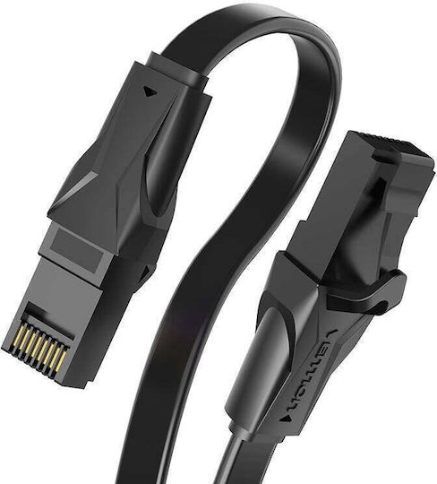Vention Flat U/UTP Cat.6 Ethernet Network Cable 2m Black