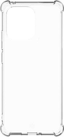 Spacecase Anti-shock Back Cover Σιλικόνης 1mm με Λουράκι Διάφανο (Motorola Edge 50 Pro)