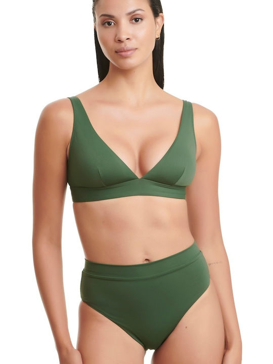 Erka Mare Bikini Sutien cu umplutură Verde