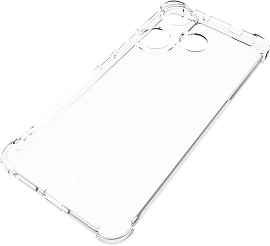 Spacecase Anti-shock Back Cover Σιλικόνης 1mm με Λουράκι Διάφανο (Xiaomi Poco F6)