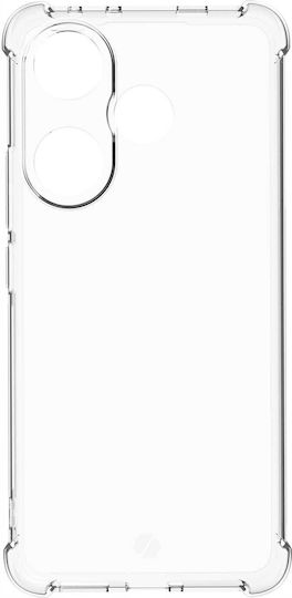 Spacecase Anti-shock Back Cover Σιλικόνης 1mm με Λουράκι Διάφανο (Xiaomi Poco F6)