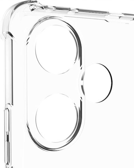Spacecase Anti-shock Back Cover Σιλικόνης 1mm με Λουράκι Διάφανο (Xiaomi Poco F6)