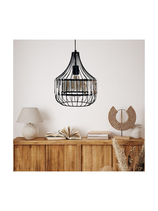 Megapap Pendant Light Single-Light for Socket E27 Black