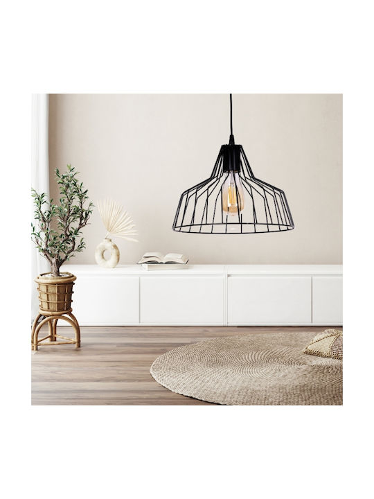 Megapap Pendant Light Single-Light for Socket E27 Black