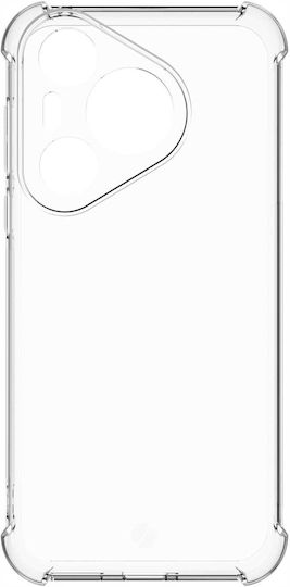 Spacecase Anti-shock Back Cover Σιλικόνης 1mm με Λουράκι Διάφανο (Huawei Pura 70)