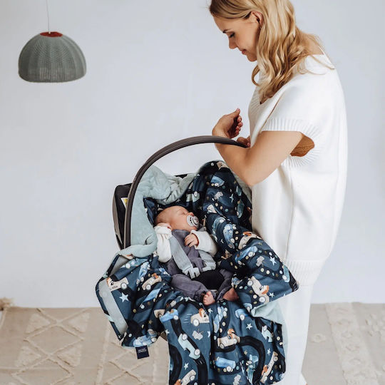 La Millou Car Seat Cover Pink Fly Me To The Moon Nude-rafaello