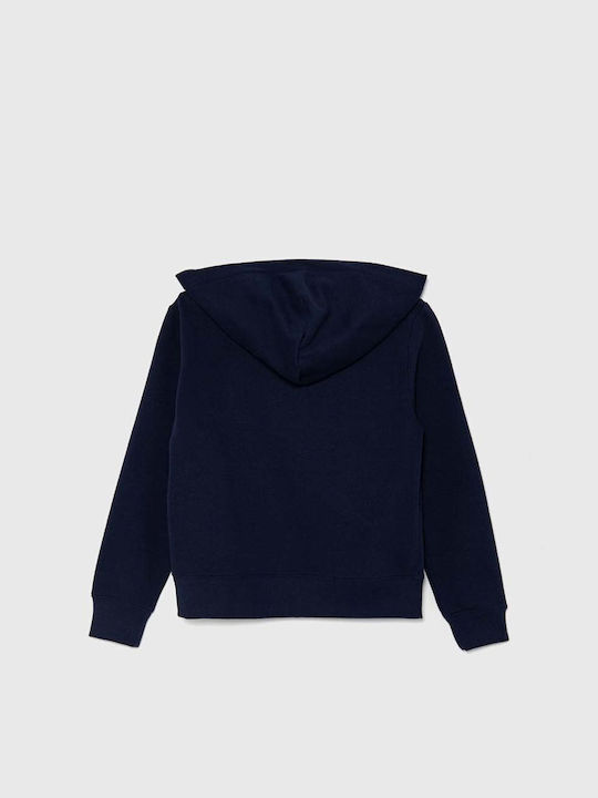 Ralph Lauren Kids Sweatshirt Cardigan Fleece with Hood Refined Navy