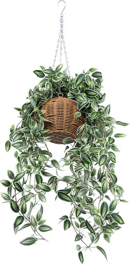 Globostar? Artificial Garden Golden Bell Willow Hanging Plant 20627 Τεχνητό Κρεμαστό Διακοσμητικό Φυτό Ιτίας Y50cm