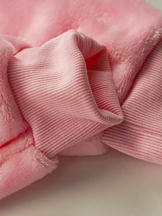Evita Pijama pentru copii De iarnă Catifelată Pink