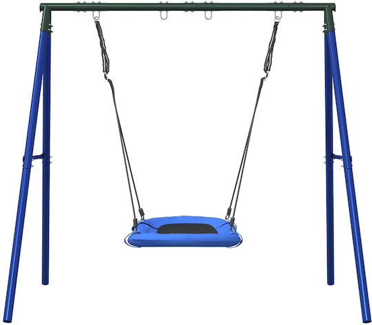 vidaXL Metal Hanging Swing Nest 185x185x185cm Blue