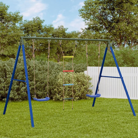 vidaXL Metal Double Swing 185x185x185cm Multicolour