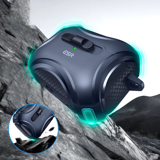 ESR Cyber Flicklock Halolock Hülle Silikon in Blau Farbe für Apple AirPods Pro 2