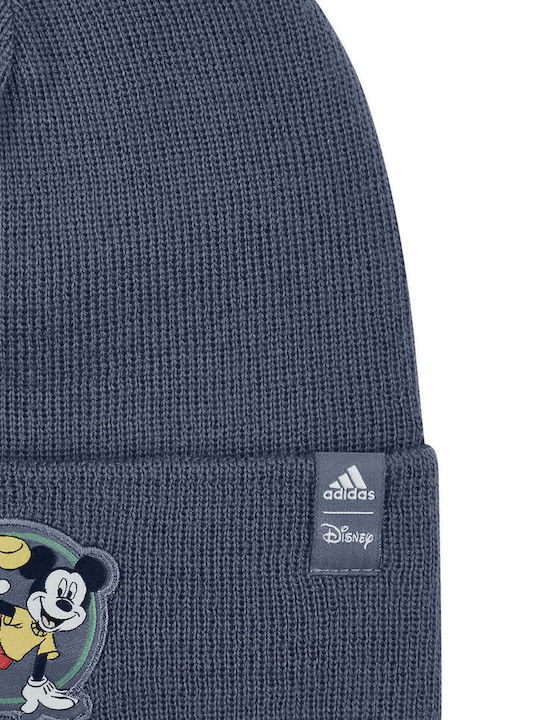 Kids Beanie Knitted Blue