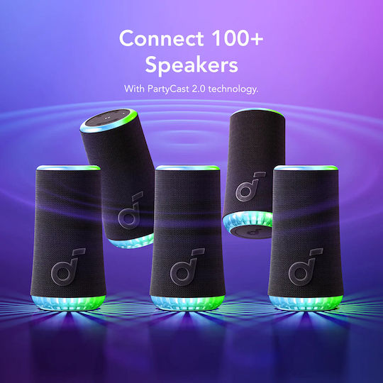 Anker SoundCore Glow Waterproof Bluetooth Speaker 30W with Battery Life up to 18 hours Blue