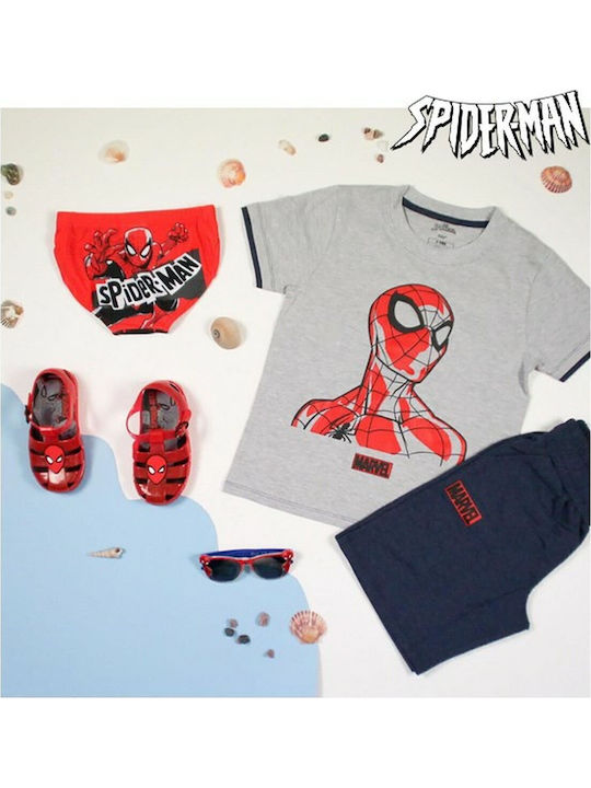 Spiderman Παιδικό Μαγιό Σλιπ Κόκκινο