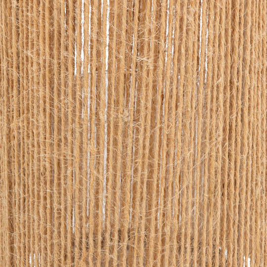 Atmosphera Wicker Lantern Beige 16.5x16.5x30cm
