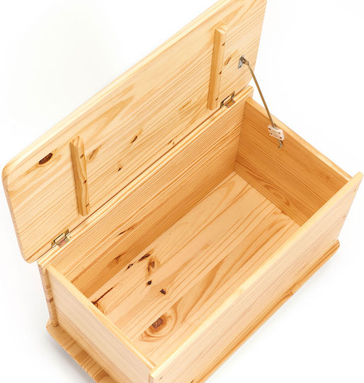 Zeller Μπαούλο Ξύλινο 73x39.5x45εκ. Καφέ