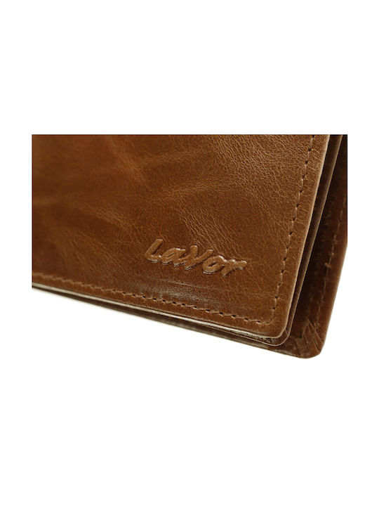 Lavor Men's Leather Wallet with RFID Cognac